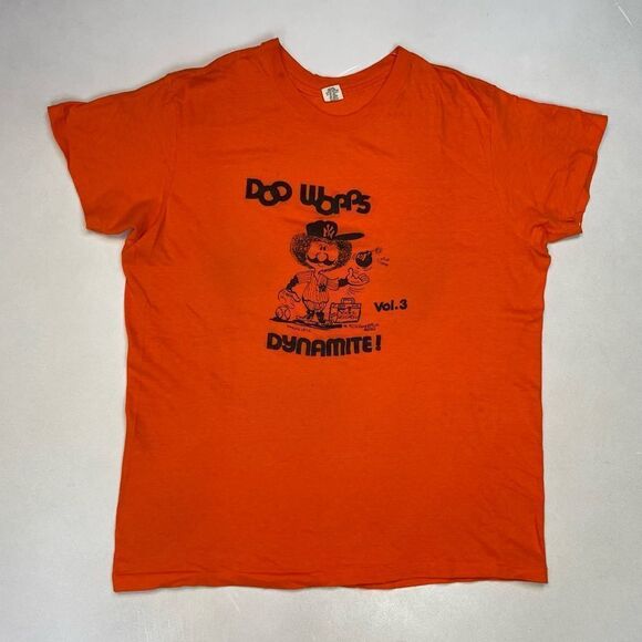 Hanes Other - VTG Doo Wopps Dynamite Vol 3 1979 T-shirt Men Large NY Yankees 70s Single Stitch